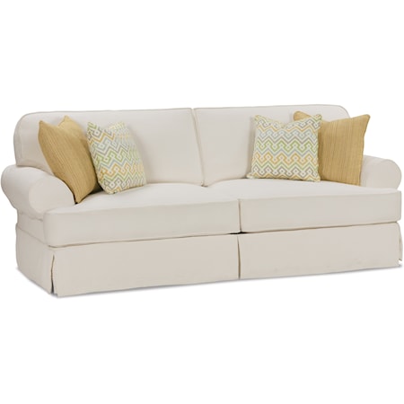 Traditional 2 Seat Sofa With Slipcover